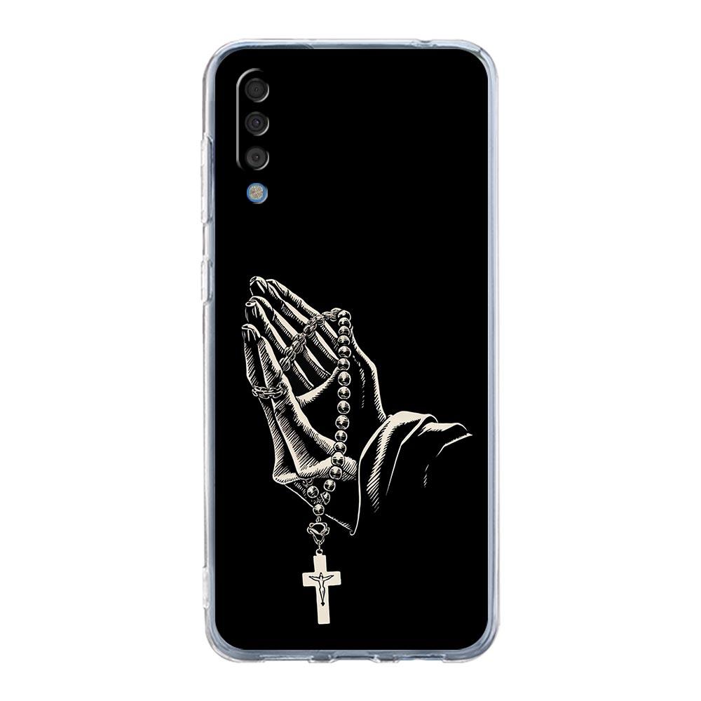 Case For Samsung A56 A36 A26 A16 A14 A12 A22 A32 5G A34 A42 A52 A54 A50 A70 A40 A20E A20S A06 Cover Bible Jesus Christ Cross