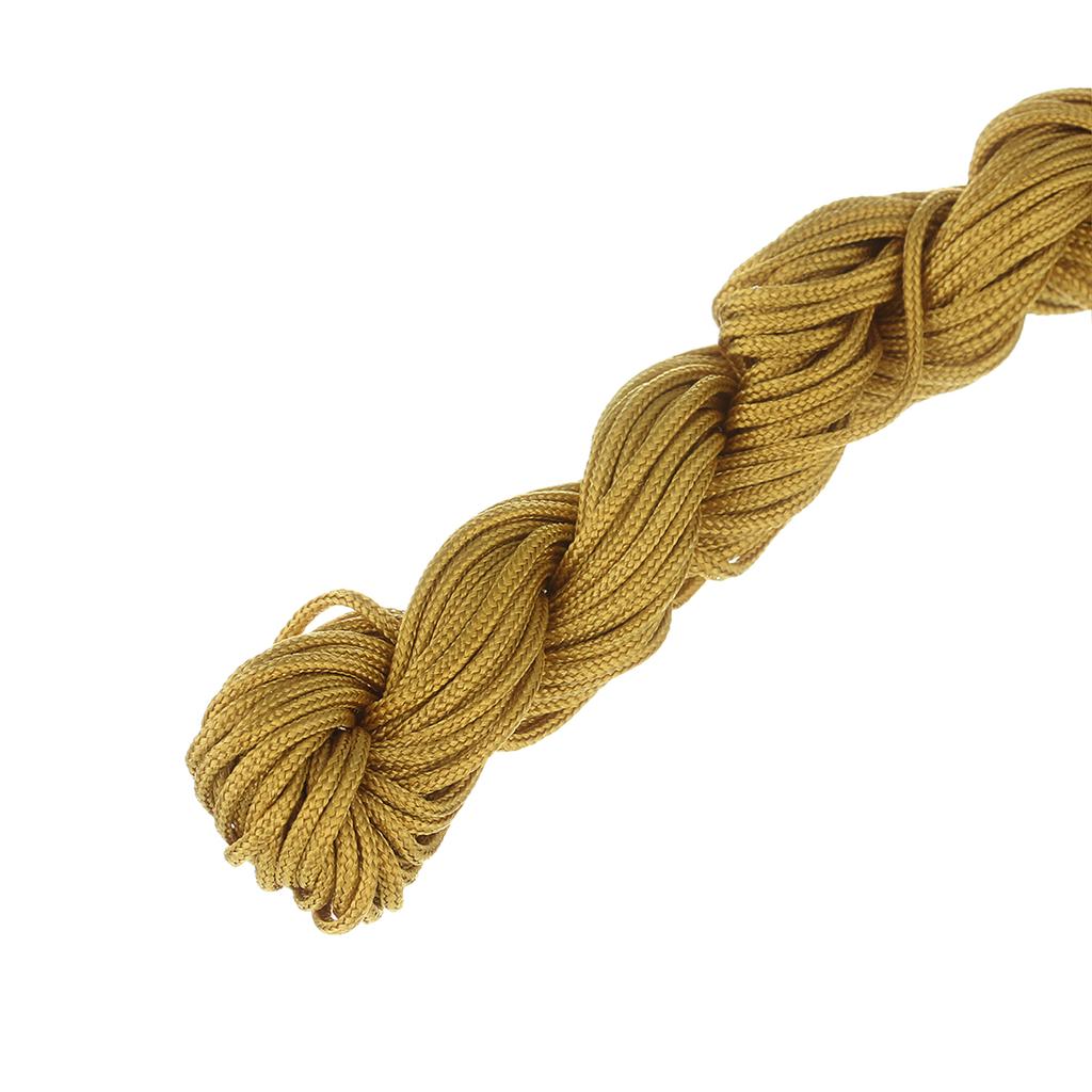 1/1.5mm Multicolor Nylon Cord Chinese Knot Thread Braided String for Jewelry Making Bracelet Tassels Beading Thread Supplies