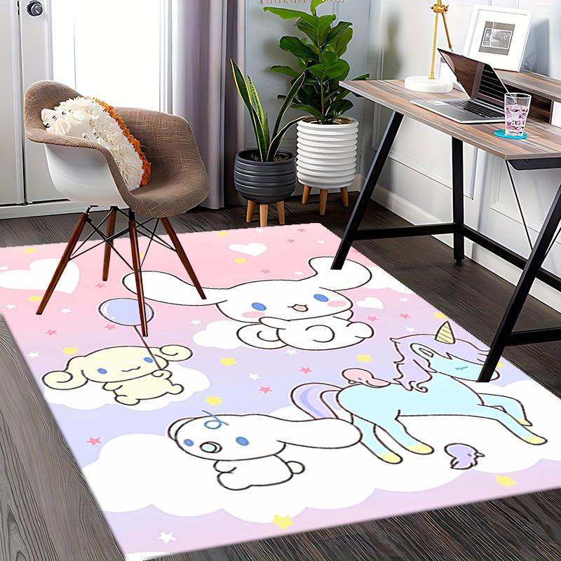 Anime Cartoon Design Chair Mat - Non-Slip Carpet for Office Chairs, Home Decor, Living Room, Bedroom, Game Room & Dormitory (Festival Gift).E067