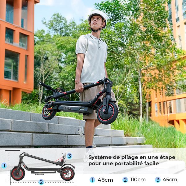 Electric Scooter Foldable iScooter W7 350W Motor Electric City Scooter Top Speed 35Km/h 36V 7.8AH Range 30Km Load 120Kg