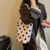 Women's Large Capacity Shoulder Bag Dot Print Tote Bag