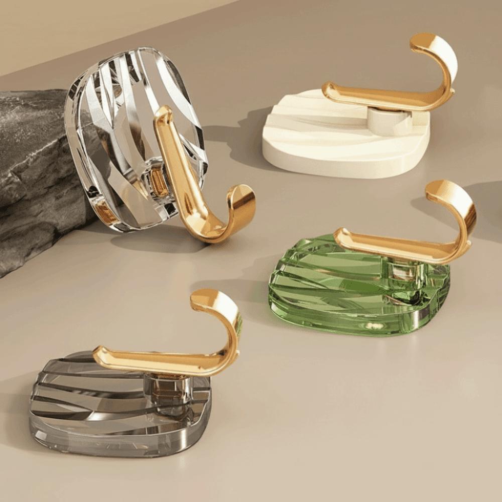 4 Pieces Set Strong Load-bearing Bathroom Hook Luxury Self Adhesive Hook  Home Organization Use