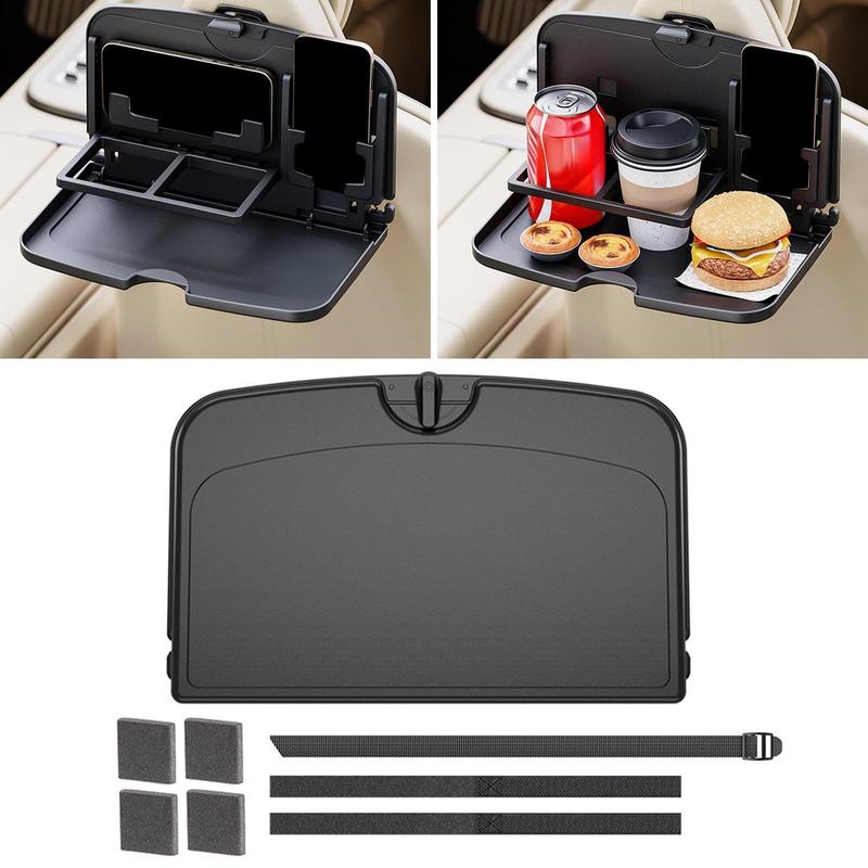 Foldable Car Backseat Tray Table Adjustable Desk Multi Use Organizer for Car Interior Accessories Travel
