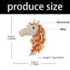 Fashionable Crystal Horse Pin For Stylish Outfits Animal Shaped Lapel Accessory with Crystals Clothing Accessories