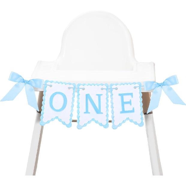 VitalCozy Pink Felt Coquette Bow One High Chair Banner for Girl First Birthday High Chair Banner Sweet One Bow 1st Birthday Decorations (Classic)