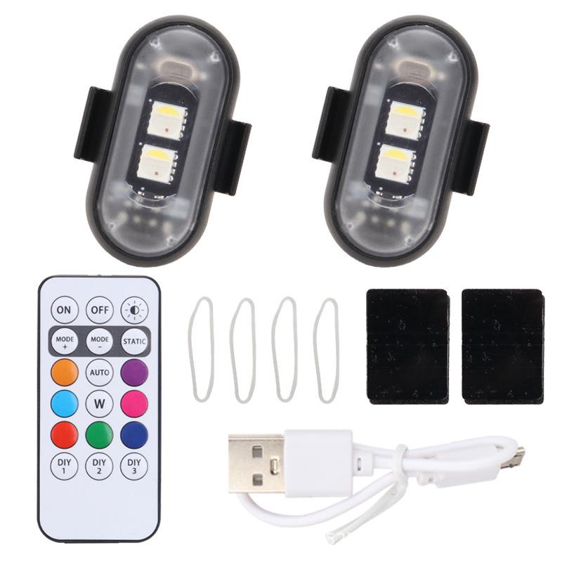 Wireless Multi-Color LED Flashing Light for Airplanes, Cars, Motorcycles, and Drones