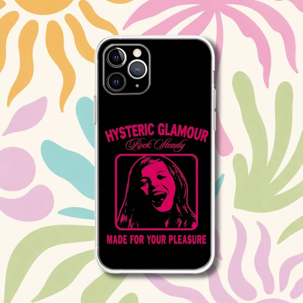 

H-Hysteric-S Girl G-Glamour Phone Case For iPhone 17,16e,16,15,14,13,12,11 Mini Pro Max X,XR,XSMAX 8,7 Air Plus Transparent Soft iPhone16PRO
