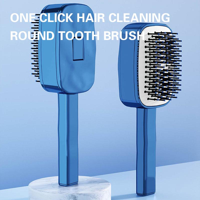New Self Cleaning 3D Air Cushion Massager Hair Brush Airbag Massage Comb Brush Electroplated Detangling Anti Static Hairbrush