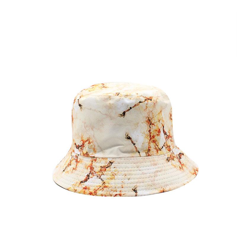 Double-Sided Fisherman'S Hat Men'S And Women'S Outdoor Sunscreen Visor Hats Versatile Printed Pot Hats Tide