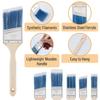 3 Pcs Long Handles Furniture Paint Brushes Ergonomically Designed Wall Paint Brushes  Window Frames
