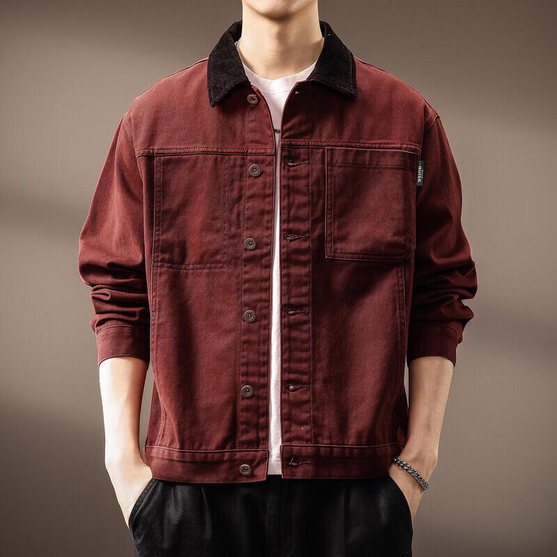 Men s American Retro Cotton Work Jacket 3XL