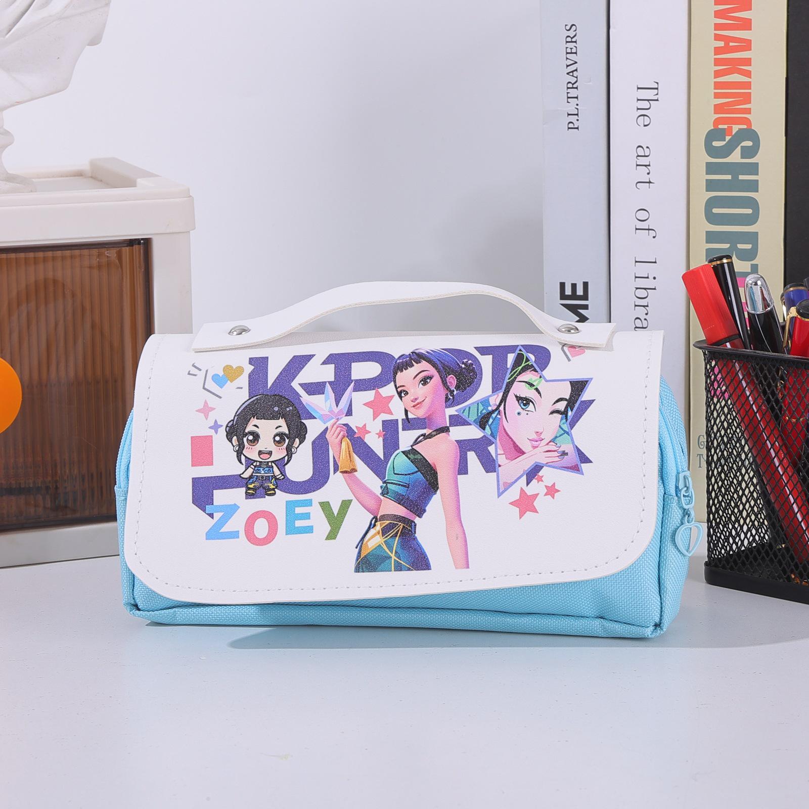 Cross-border Demon Hunter Team Large Capacity Anime Pencil Case and Stationery Box