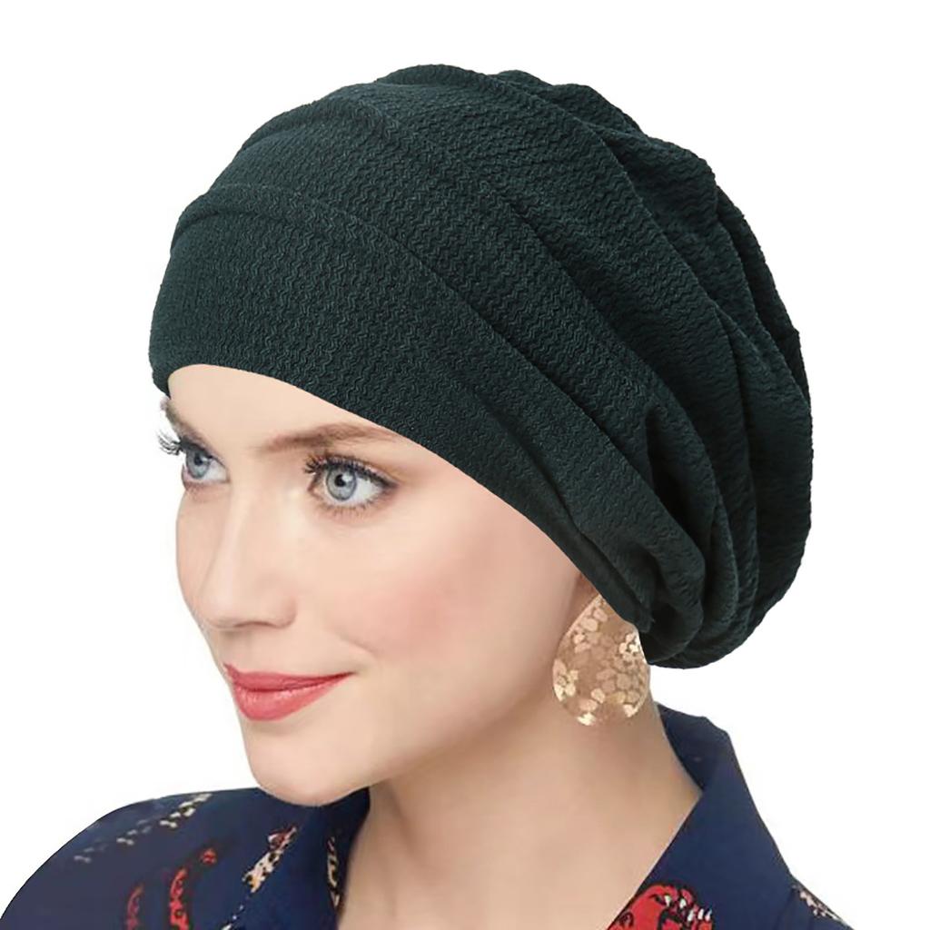 Summer Breathable Ruffled Women's Turban Hat