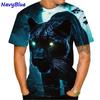 New Hot Sale Panther 3D Print T-Shirts Men Women Fashion Casual Short Sleeve T Shirt Oversized Harajuku Tees Tops Kids Clothing
