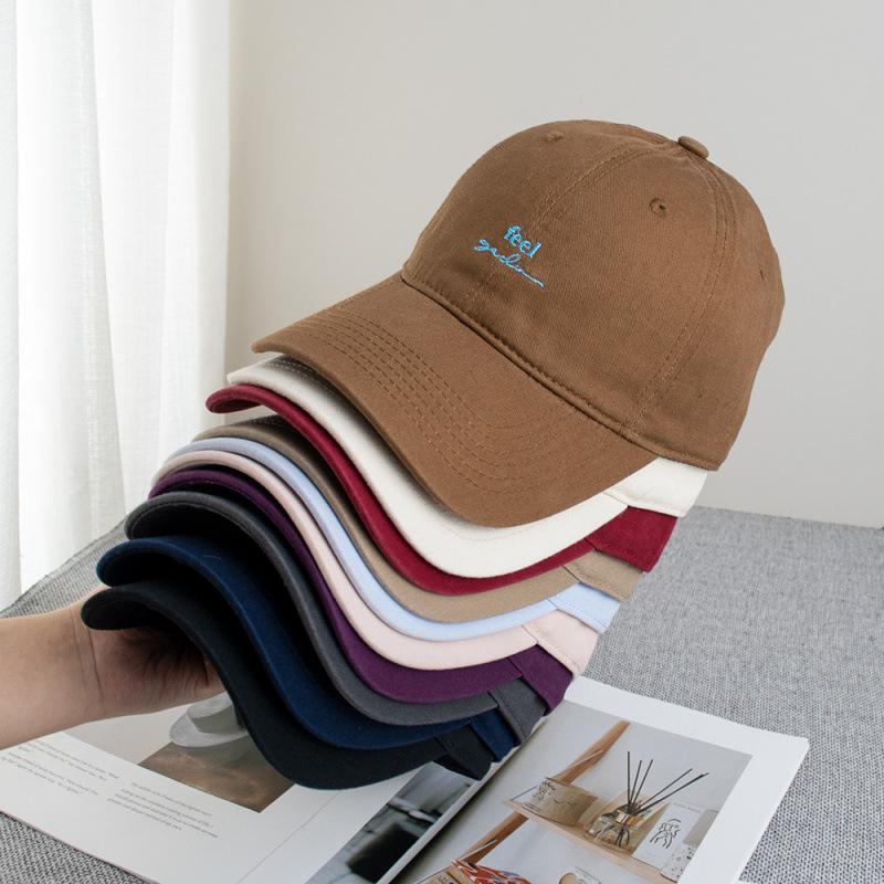 Summer Small Letter Feel Embroidered Baseball Cap Children Casual Face Small Versatile Cap