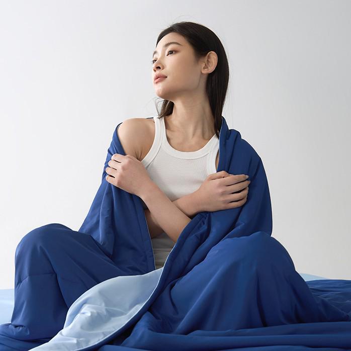 Class A Double-Sided Soybean Fiber Summer Quilt - Temperature Control, Machine Washable, Ice Silk Blanket