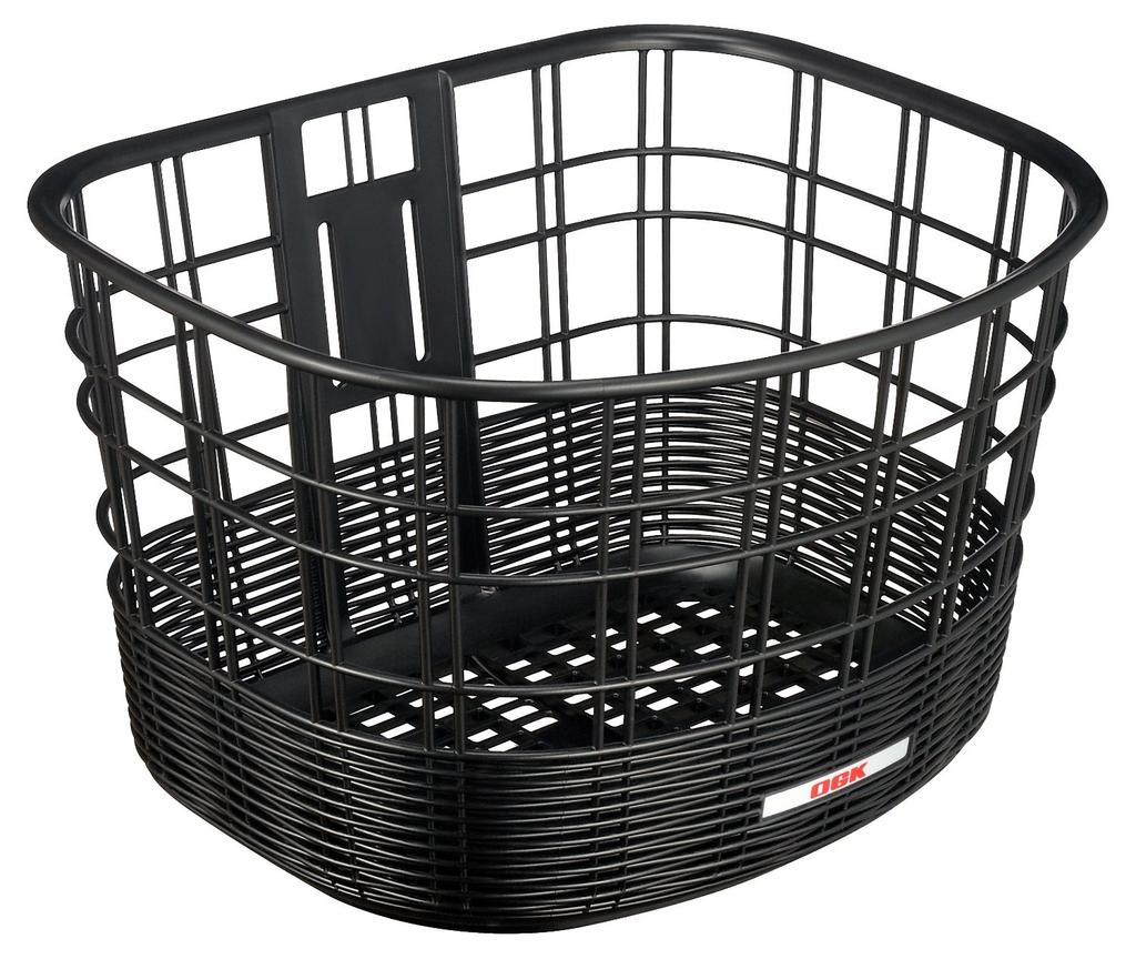 OGK Giken Front Basket FB-037K (Rattan-Style Front Fashion Basket) Black for Bicycles