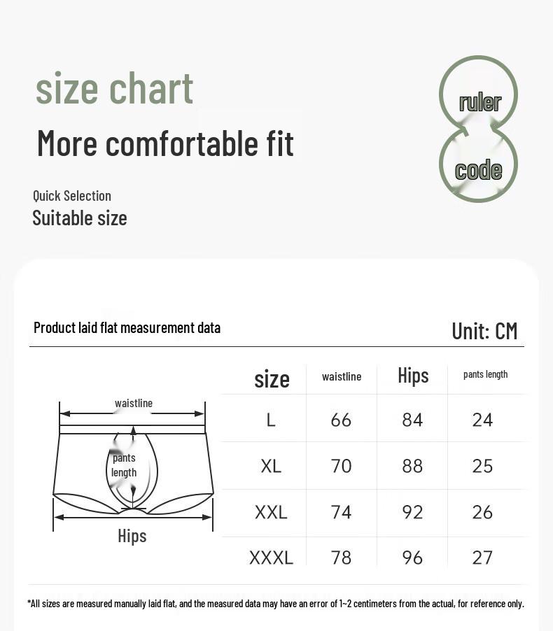 Fenteng Ke'an Men's Antibacterial 50-Count Cotton Boxer Briefs 4-Pack