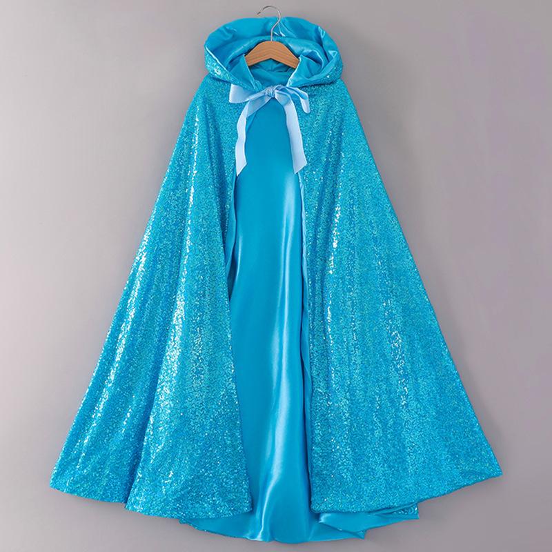 Frozen Cloak Cosplay Costumes Children Cape Stage Performance Halloween Party