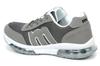 Mozu Sneakers with Air Cushion Sole and Size 23cm Women's Low-Top Mesh, Gray,