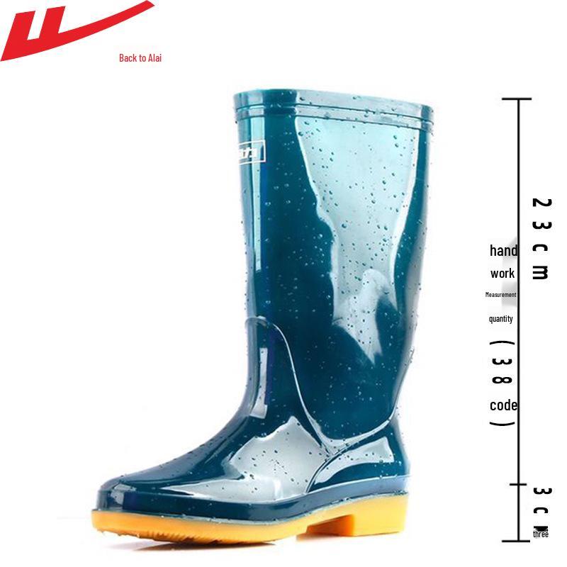 Genuine Women s Mid-Calf Waterproof Non-Slip Fashionable Comfortable Rain Boots 813 37
