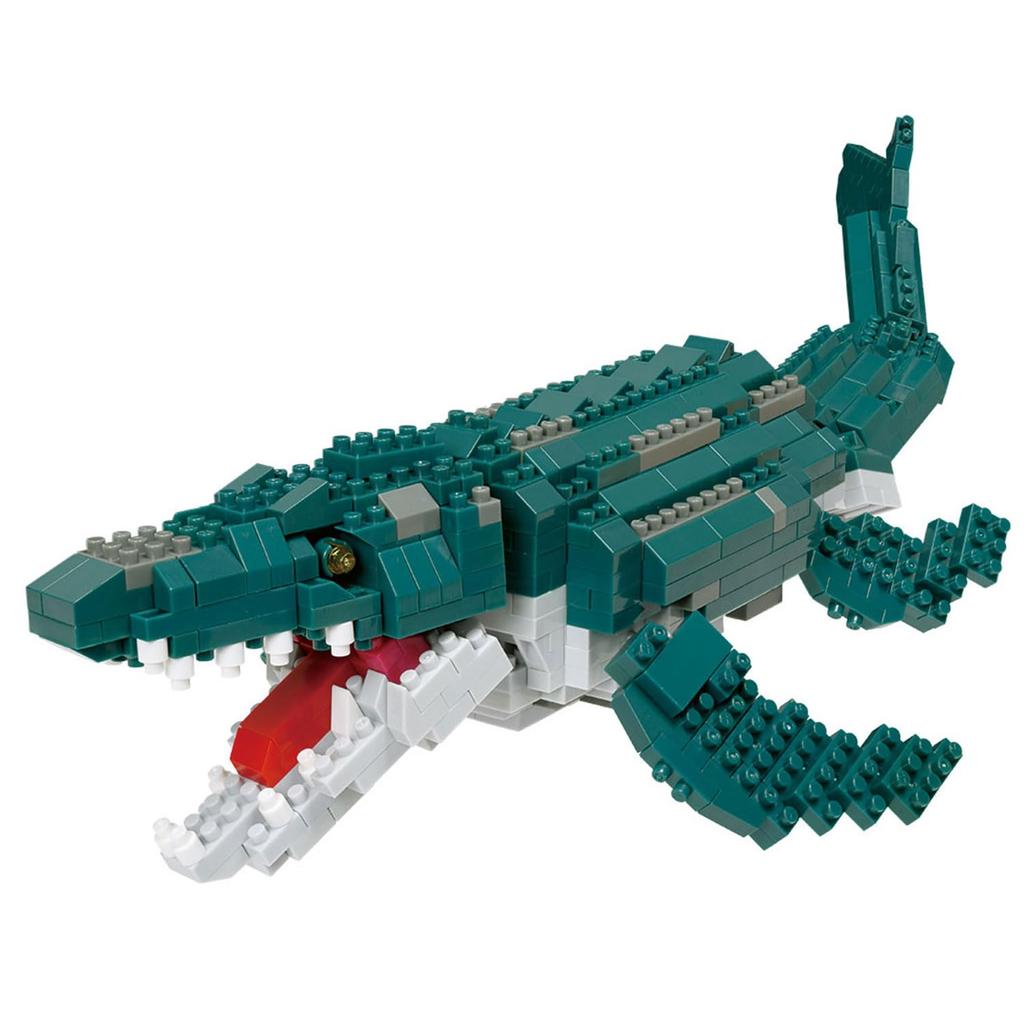 Nanoblock Kawada Dinosaur DX Mosasaurus 6.5 x 12.5 x 32 cm Ages 12 and up Interior Decor Hobby NBM-053