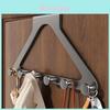 Door Hook Organizer With Strong Adhesive Wall Mount For Bedroom Bathroom Storage