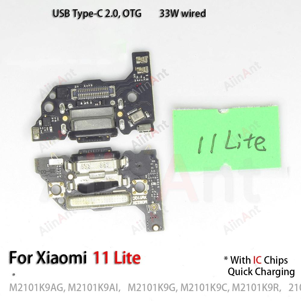 Bottom Dock USB Charger Board Charging Connector Port Flex Cable For Xiaomi Mi 15 14 11 10 10i 10T 11i 11T 11X 14T Lite Pro Plus