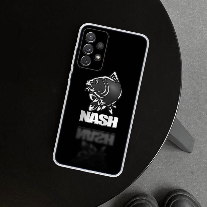 Nash Fishing Logo Phone Case Cover For Samsung Galaxy A17 A16 A26 A36 A56 A57 A37 A15 A25 A35 A55 A14 A24 A34 A54 A13 A23 A33 A5