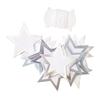 Étiquettes à suspendre - RICO DESIGN - Étoiles argentées - 24 pièces - Décoration de fête - Intérieur