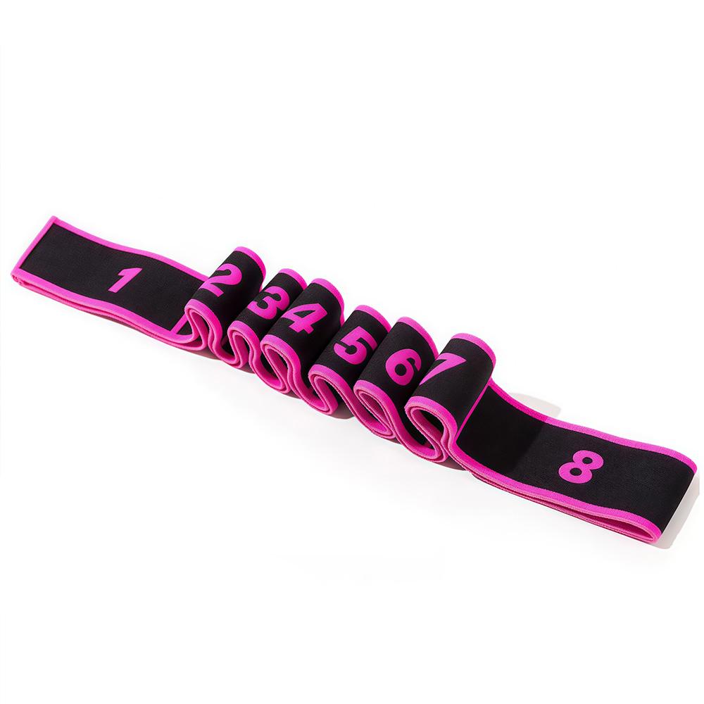 8 Section Style Dance Yoga Stretching Belt Pilates Fitness Tension Digital Elasticity Latin Elastic Stretch Resistance Band