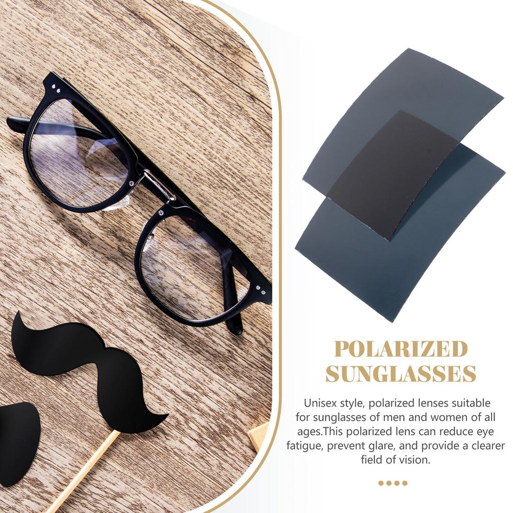 2Pcs Polarized Lenses Sunglasses Replacement Scratch Resistant Uv Protection for Driving Fishing Outdoor Activities Sunglasses