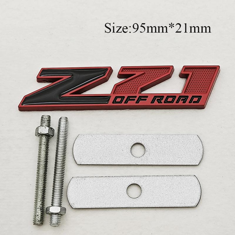 1pc Z71 Off Road Emblem Badge for Chevrolet Silverado GMC Sierra 1500 2500HD 3D Logo Fender Tailgate Decal Car Accessories