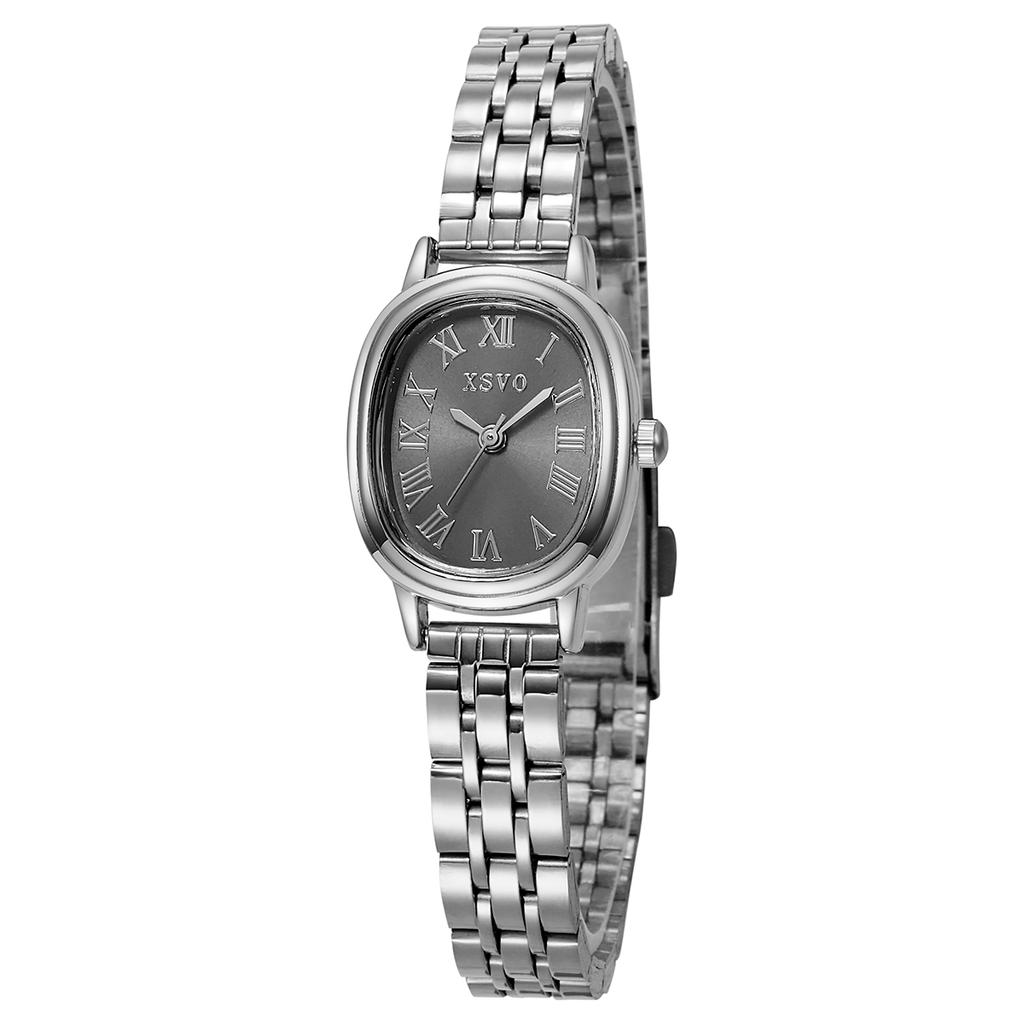Fashion Light Luxury Leopard Roman Numerals Oval Quartz Watch for Women for Christmas and Halloween Gifts