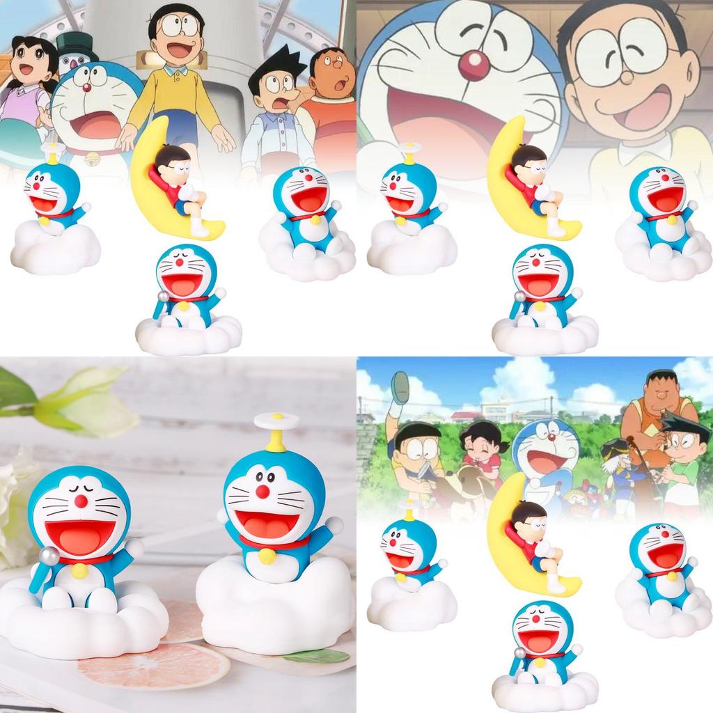 Adorable Pvc Doraemon Night Sky Series Blind Box Figure For Collectors And Fans