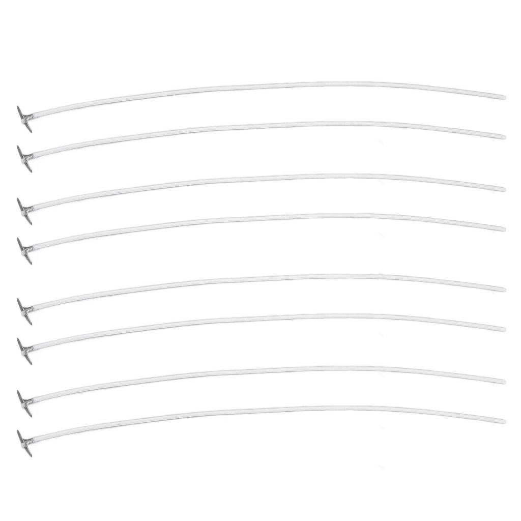 50pcs Candle Wick Pre Waxed 20cm Low Smoke Metal Sustainer Tab for DIY Candle Making