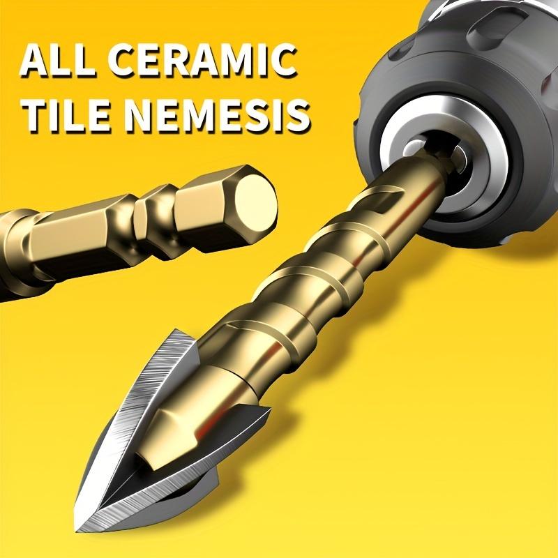 Křížový šestihranný vrták do dlaždic pro otvírač otvorů do skla, betonu, dlaždic, sada nástrojů z karbidu wolframu