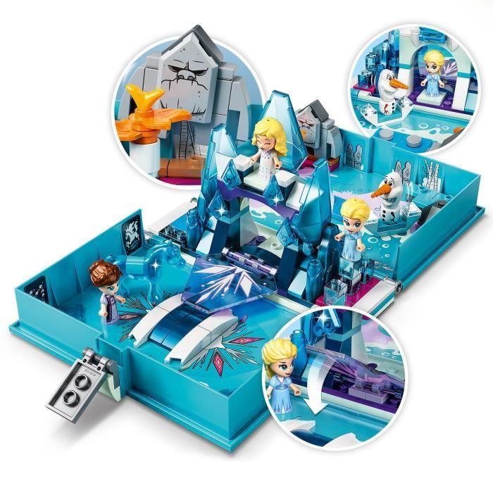 LEGO® Disney Princess™ 43189 Ledové království 2 Dobrodružství Elsy a Nokka v pohádkové knize, Kreativní hračka pro děti