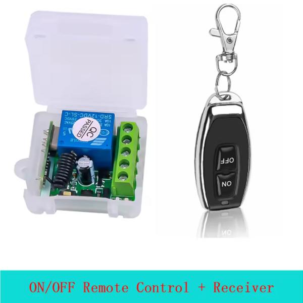 433 MHz Universeller Tor-Fernschalter DC 12V 10A Relais-Empfänger Mini-Modul Fernbedienung für Tor LED Garagentor