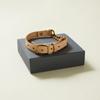 we original Leather Half Chain Collar Natural for Large Dogs GOOD MANNERS DOG SERIES - (L) /