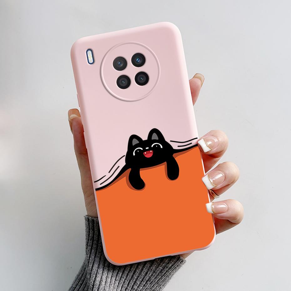 Case For Honor 50 Lite Cover on Huawei Nova 8i Phone Case Cute Rabbit Panda Painted Soft Back Cover For Honor50 Lite Nova8i Capa