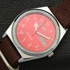 JAPAN VINTAGE REFURBISHED SEIKO 5 AUTOMATIC 6309A MENS RED DIAL WATCH a441331-5