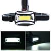 3W 800LM Mini Headlight High Bright Headlamp Long Range for Outdoor Activities Emergencyblack