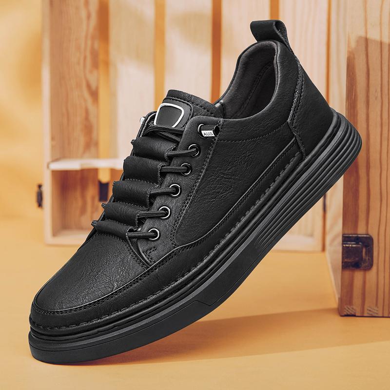 British Style Men's Oxford Shoes Thick Soles Massage Soles High-quality Men's Leather Leisure Shoes Outdoor Hiking Shoes