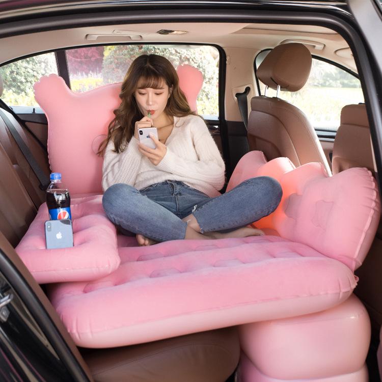 Cartoon Folding Inflatable Car Mattress for SUV and Sedan