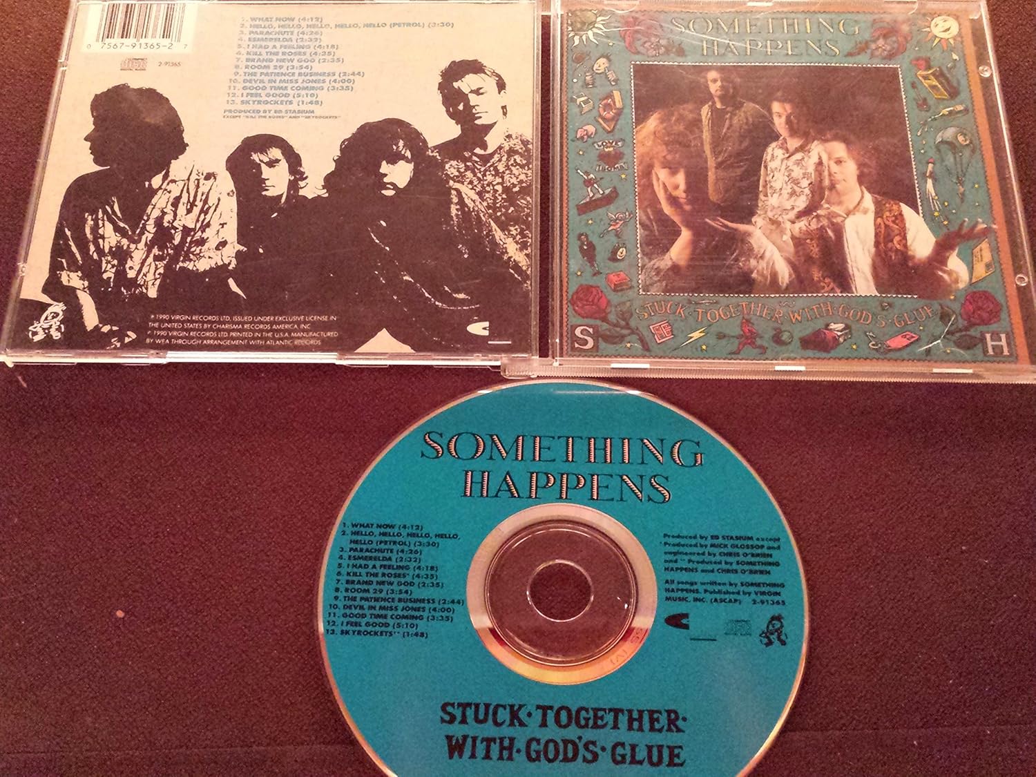 

CD SOMETHING HAPPENS Stuck Together with Gods Glue US Rock Used