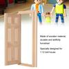 1:12 Doll House Mini Wooden Door for Dolls DIY Dollhouse Furniture Accessories