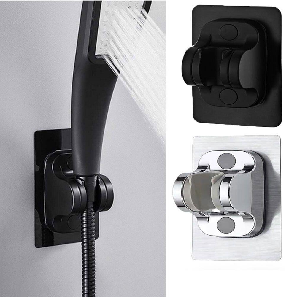 Shower Head Holder Wall Mounted Showerhead Bracket Bathroom Handheld Shower Non Perforated Sprayer Rack Bathroom Accessories