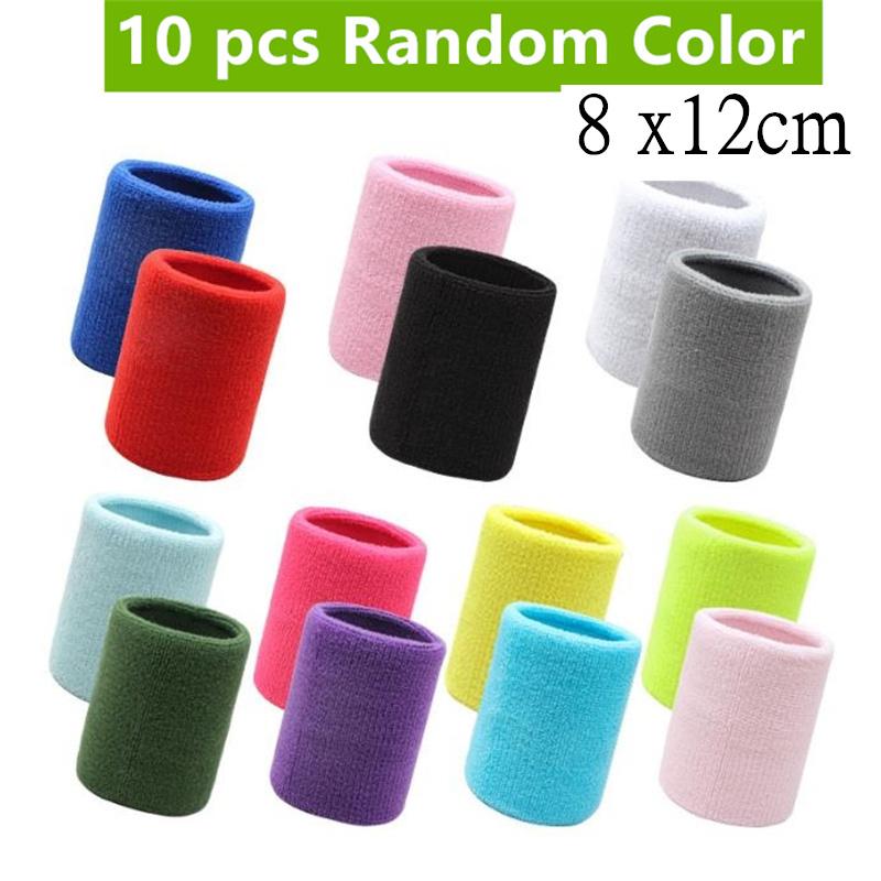 1/2/10 Pcs Towel Sports Wristbands Tennis Sweat Bands Wrist Guard For Basketball Volleyball Padel Fitness Sweatbands Wrist Wrap