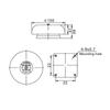 CB 6B Fire Alarm Bell 150mm 95dB Red Industrial Building Elevator Alarm Bell AC220V 60mA
